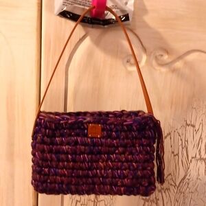 Handcrafted Purple Crochet HandBag